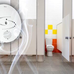 Vape sensor toilet block